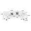 Canapé modulaire moderne 4 pièces