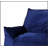 Allea Velveteen Bean Bag Chair With Armrests, Soft And Durable For Modern Living Spaces, Navy Blue-194891647
