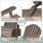 Acacia Wood Folding Adirondack Chair-954656429