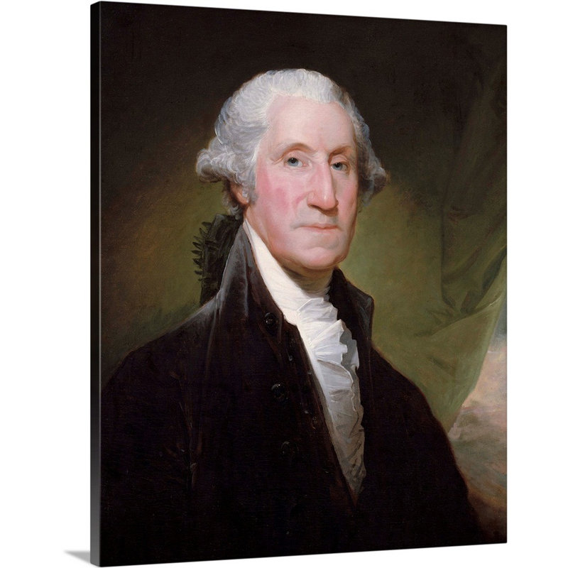« George Washington » par Gilbert Stuart-impression, Toile tendue, H 45 po x l 36 po x P 1,25 po