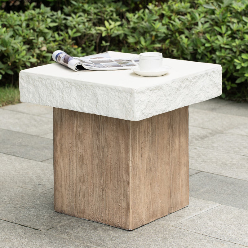 Table d'appoint intérieure / extérieure Adlery MGO, 19.89" x 20.08"