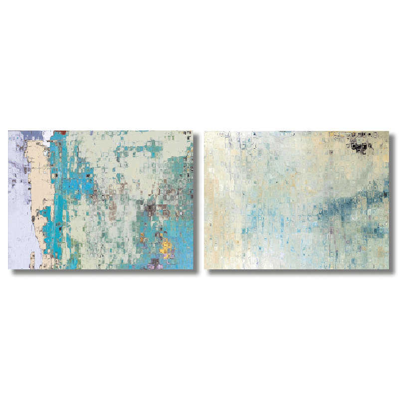 Rain Set by John Beard - Artist Enhanced Canvas Print, Black, 20" H x 48" W x 2" D
