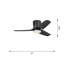 Colgin 56 Hugger LED LED Flush Mount Ceiling Fan-571757653