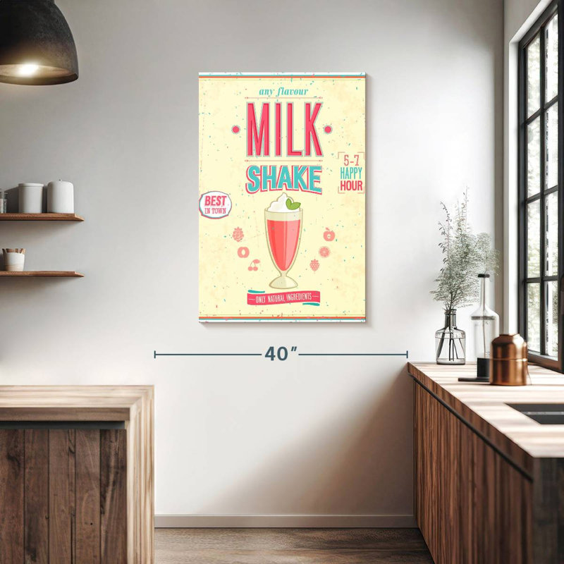 Yarlin rétro Diner Milkshake, H 39 po x l 26 po
