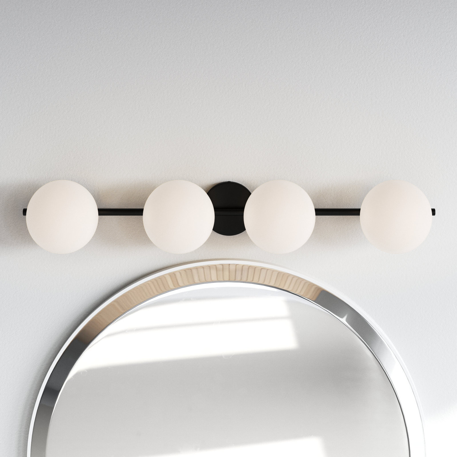 Vibi 4-Light Dimmable Vanity Light, Aged Iron