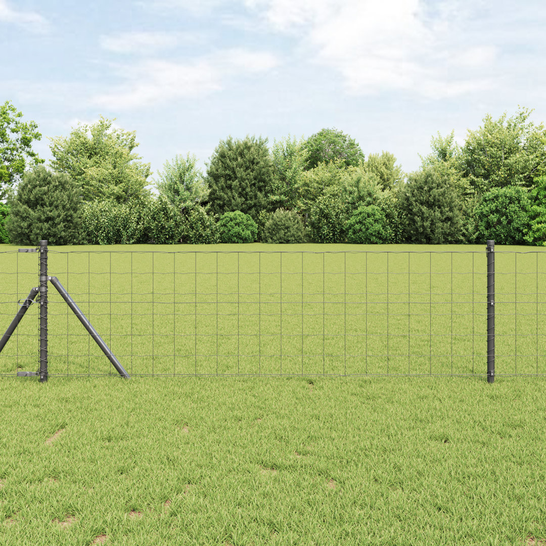 Euro Fence With 7 Posts Galvanised Steel