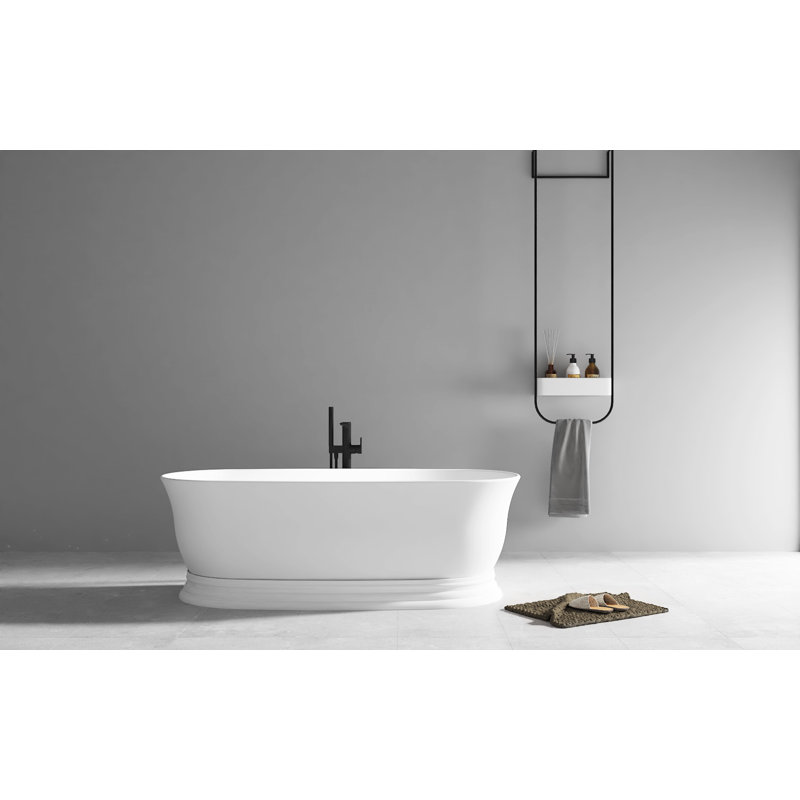 Baignoire autoportante en acrylique 71 po x 31,5 po
