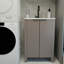 Meuble-lavabo pliable en résine