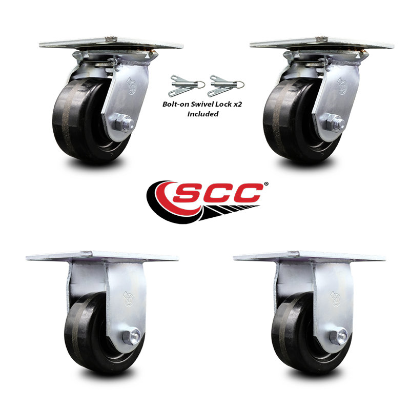 4 Piece Phenolic Caster Set