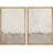 Duotone Tan Abstract Landscape Minimalist Neutral Framed Canvas 2 Pieces Print Modern Artworks-91069429-91069428