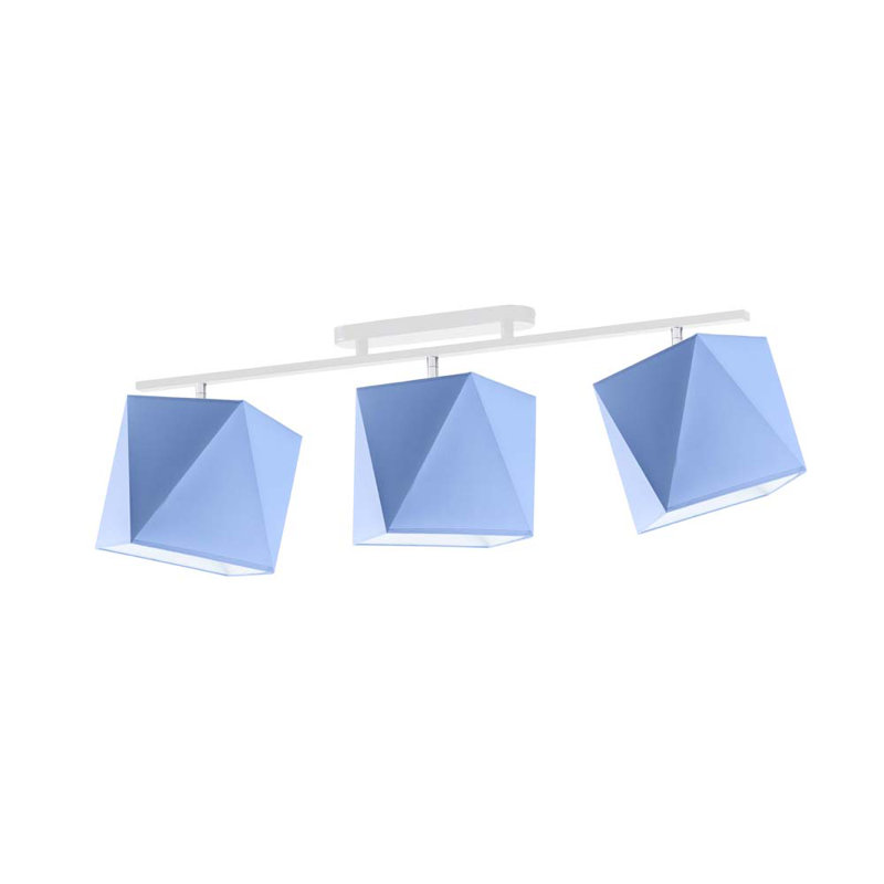 Dencie 97cm 3 -Light Track Kit, Blue, White