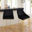 Upholstered Counter Stool with Metal Frame-1447945602