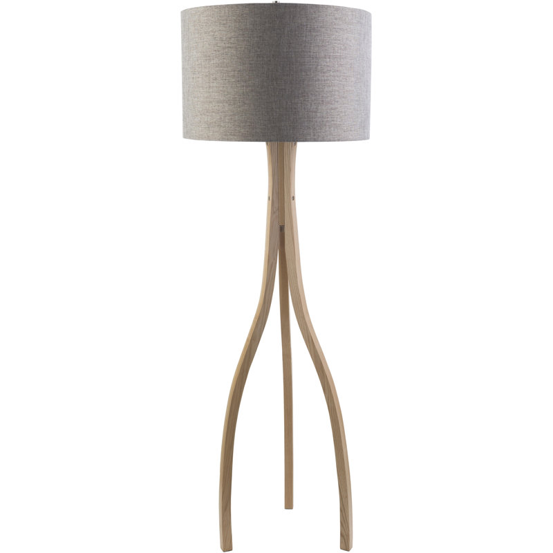 Ornette 60" Tripod Floor Lamp, Brown