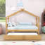 Lit en bois en forme de maison avec lit gigogne escamotable et tête de lit-2100750134-2100750091