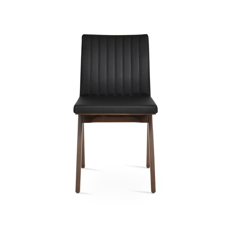 Chaise Zeyno Fino, Noyer, Noir