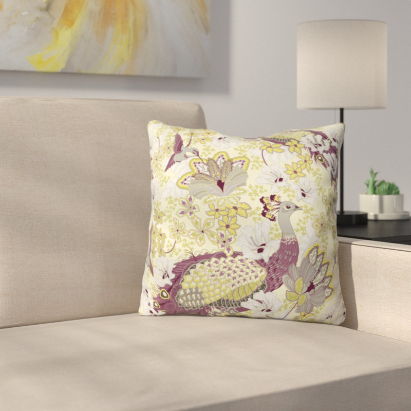 Polyester Throw Pillow, 16" x 16"