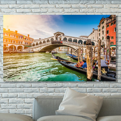 " Rialto Bridge At Sunset In Venice "