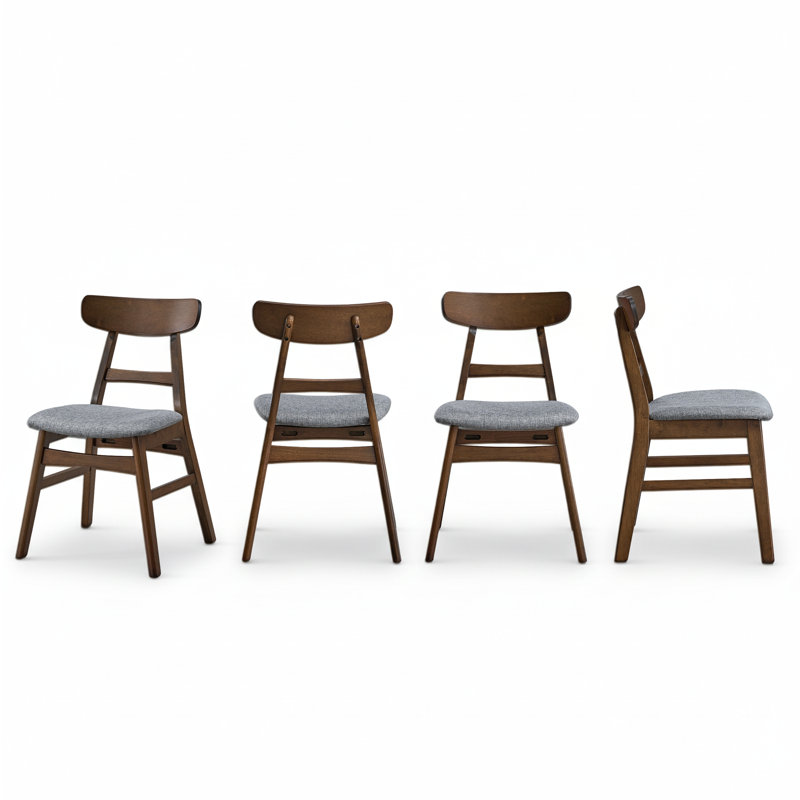 Charlette 32.7" H Upholstered Solid Wood Dining Chairs