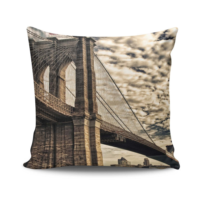 Housse de coussin décorative, 17 x 17 pouces, 50% coton / 50% polyester | Lavable à la machine à 104 ° F, repassable, fermeture à glissière dissimulée | Parfait pour le salon, la chambre à coucher et la décoration intérieure élégante
