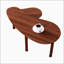 Table basse rotative contemporaine avec pieds en bois d'hévéa massif-972701213-972701214