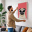 Cool Pug Modern 1 Piece Wrapped Canvas Wall Art-7206821-7206847