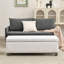 51 Inch Faux Leather Rectangle Storage Ottoman-329438628