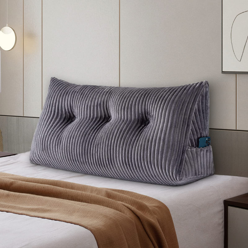 Creasey Grey Novelty Backrest Cushion Pad