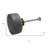 Set of Six Gray Stone Disc Shape Drawer Pull Knobs