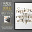 Reproduction encadrée «Loves You II» - bois massif