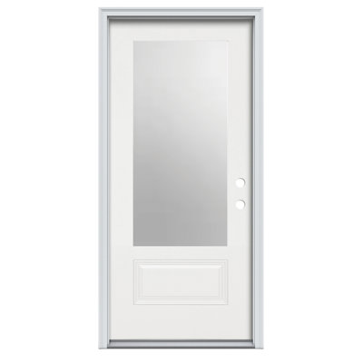 Porte pré-suspendue en fibre de verre apprêtée 3/4 de Lite Direct Glaze