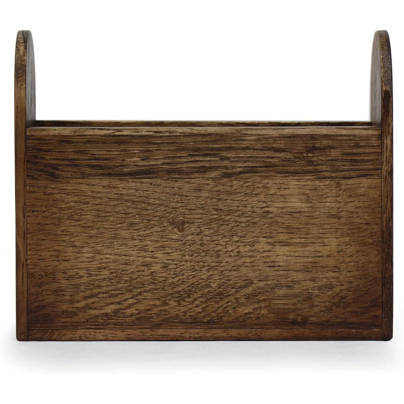 Wood Standing Napkin Holder, Soild Oak