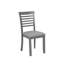 Ensemble de salle à manger moderne 5 pièces, table de salle à manger rectangulaire en bois avec 4 chaises rembourrées