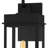 Carmen Matte Black Outdoor Wall Lantern-682085675-682085674
