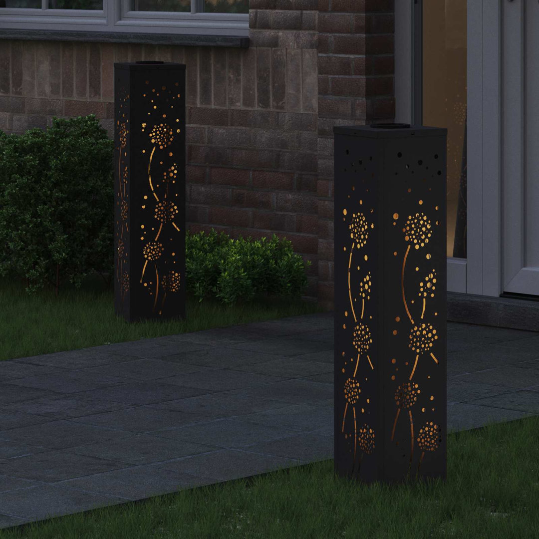 Solar Powered Steel Pathway Light