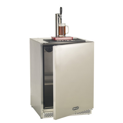 Réfrigérateur à bière en acier inoxydable avec robinet simple Bull