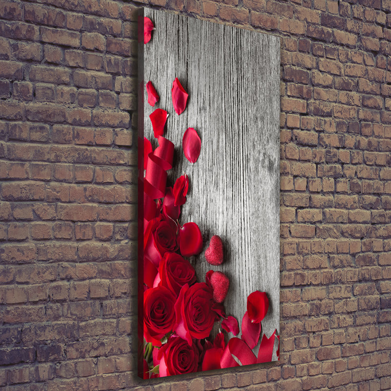Red Roses - Wrapped Canvas Print