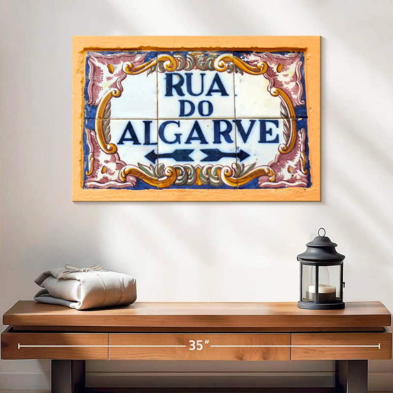 Enseigne Kavia Rua Do Algarve, H 16 po x l 24 po