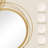 Metal Wall Art Mirror Decor,HOMCOM Gold - Wall Hanging Art