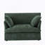Fauteuil d'appoint surdimensionné de 47,2 po avec port double, base et accoudoirs de conception moderne, coussins décoratifs, siège profond et large, canapé simple confortable en forme de nuage, fauteuil en chenille pour le salon et l’appartement-1368622018