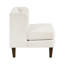 Chaise d'appoint moderne en velours côtelé beige avec coussins à ressorts ensachés et coussin inclus-134534043