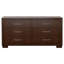 Ensemble de chambre avec lit plateforme 5 pièces et 2 tables de chevet Cappuccino-1206597237-1206597238