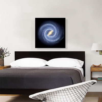 " Symphony Spiral Galaxy In Blue "