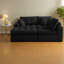 Compression Sectionals Corduroy 113 Inch Modern Chaise Sofa For Home