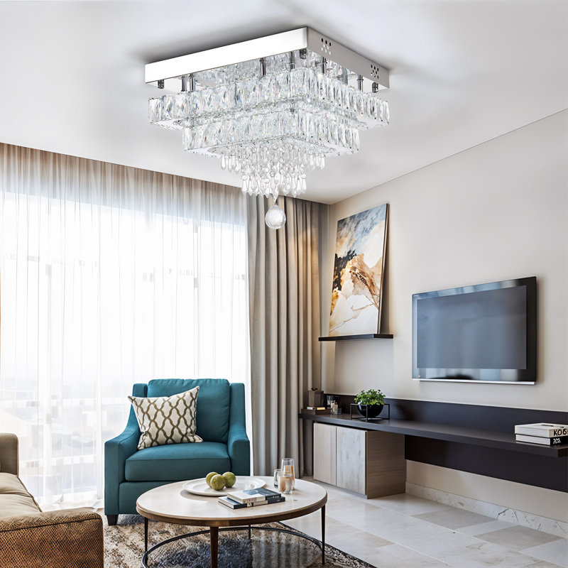 Crystal LED Flush Mount