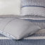 Ensemble de courtepointe réversible en jacquard 6 pièces avec coussins décoratifs bleu marine / grand-125333373-125333372