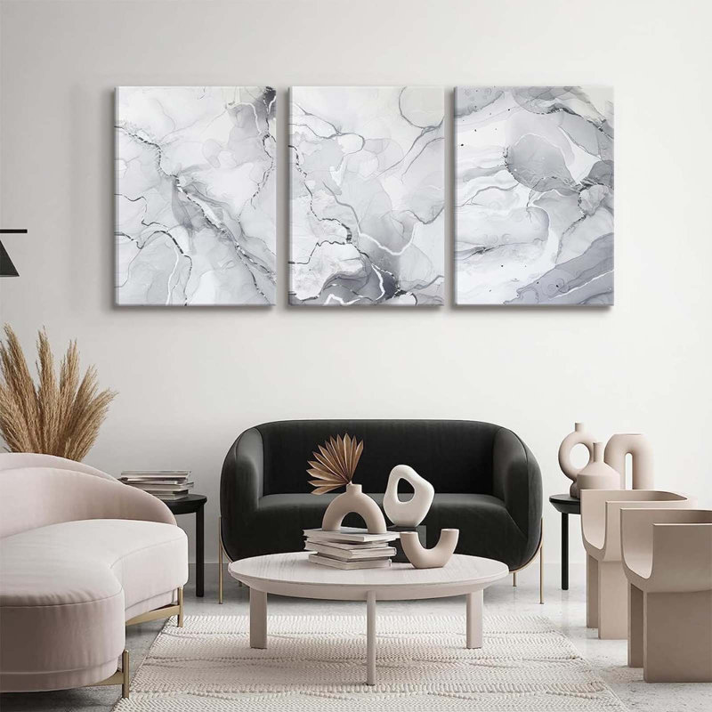 3 Piece Wrapped Canvas Print, 60 cm H x 40 cm W