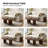 Jadida Merriman 53"W Modern Tall Coffee Table with Fluted Solid Wood Legs-381939352