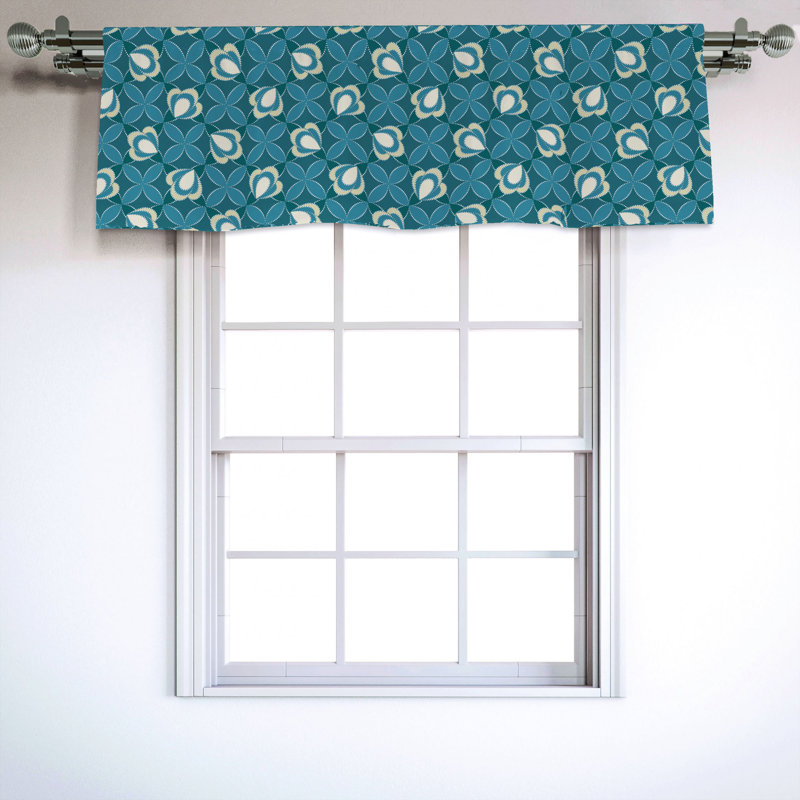 Sateen Ruffled Window Valance