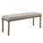 Eliyas 48" W Turned Leg Upholstered Bench-125793768