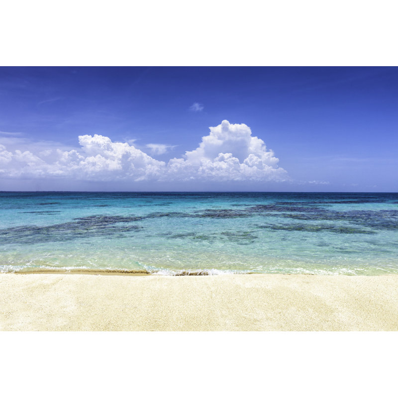 Caribbean Beach - Wrapped Canvas Print, 20cm H x 30cm W x 3.8cm D